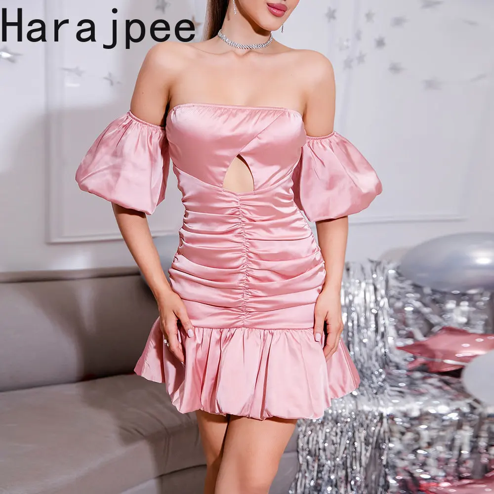 

Женское платье в стиле харадзпи, модное летнее платье в европейском и американском стиле, новинка 2023, модные темпераментные плиссированные ...