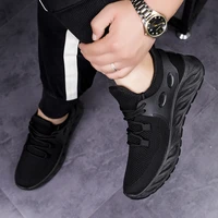 2022 new mesh men shoes breathable white mens sneakers lac up lightweight black walking man tenis shoes zapatillas hombre