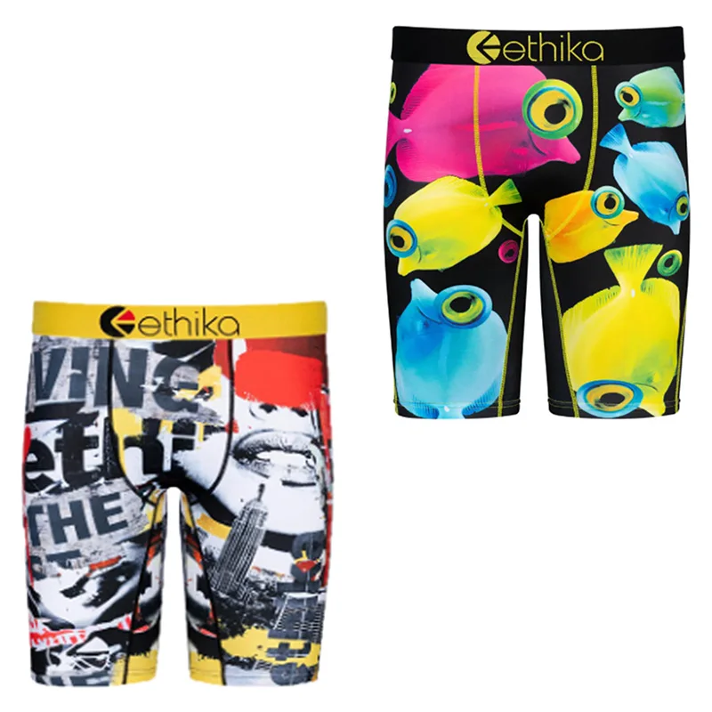 

Летние дышащие шорты Ethika, модное мягкое и дышащее нижнее белье для мужчин из полиэстера, 2022