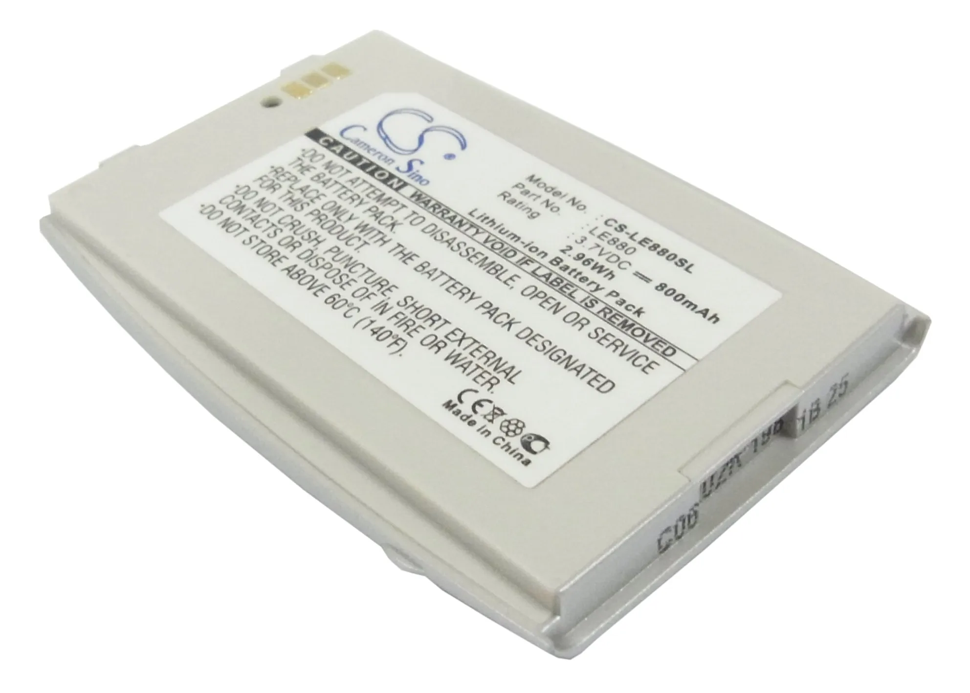 

CS 800mAh battery for LG EG880, G5400, G5410