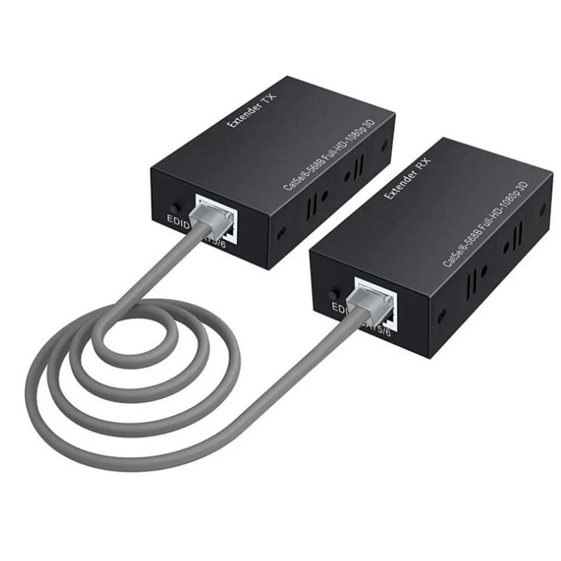 

Новый HDMI-совместимый удлинитель HD усилитель сигнала HDMI-совместимый к RJ45 сетевому кабелю видео удлинители аудио видео конвертер