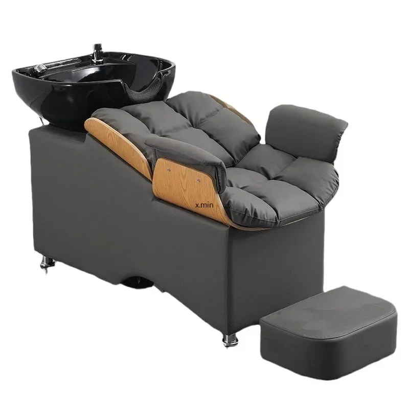 Высококлассная кровать для шампуня парикмахерской массажная полунаклонная