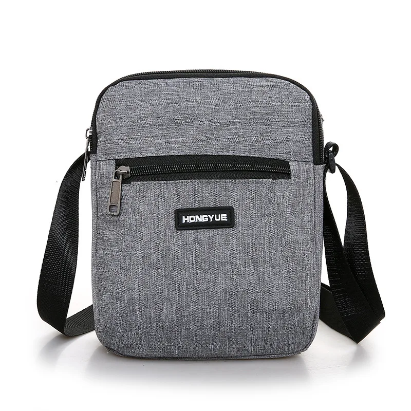 

Multifunctional Men Shoulder Bag Flap Solid Color Casual Messenger Canvas Fashion Zipper Retro Travel Herren Shoulder Bag