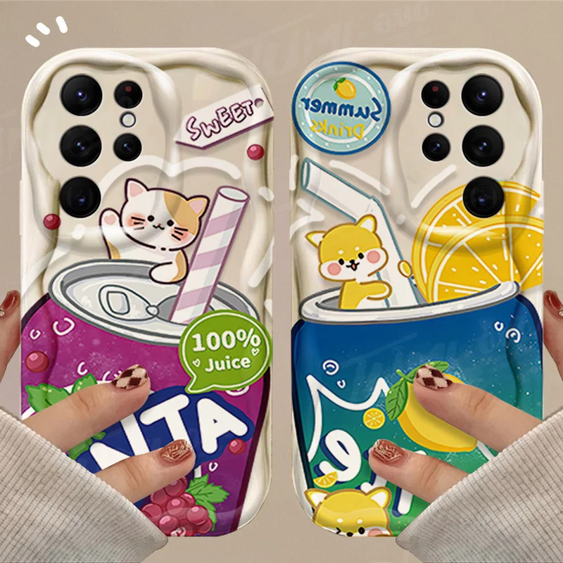 Милый мягкий чехол с объемной волной в виде собаки Шиба-ину для Samsung Galaxy A12 A22 A32 A52