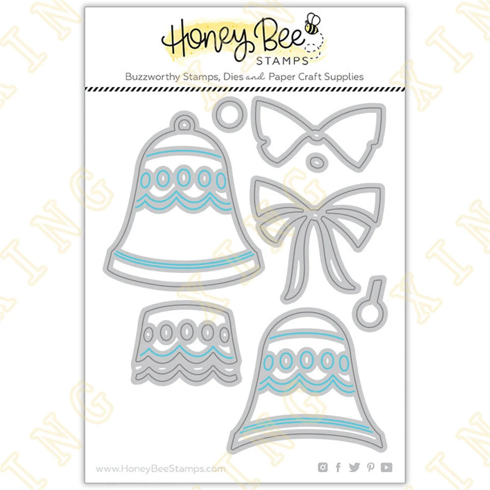 

Layering Holiday Bells Metal Cutting Die Scrapbook Embossed Paper Card Album Craft Template Cut Die Stencils New for Arrival