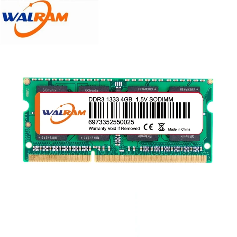 WAL ОЗУ DDR3 DDR4 8 ГБ 4 16 для ноутбука 1333 1600 2400 2666 2133 DDR3L 204pin Sodimm память | Компьютеры и офис