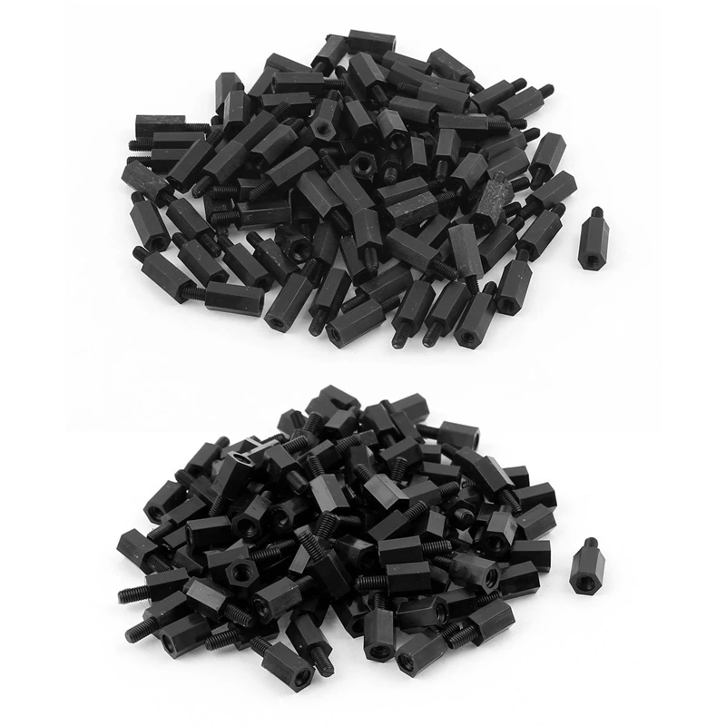 

Hot 200Pcs M3 Nylon Spacer Hex Stand-Off Pillar For Motherboard, 100Pcs 8Mm & 100Pcs 12Mm