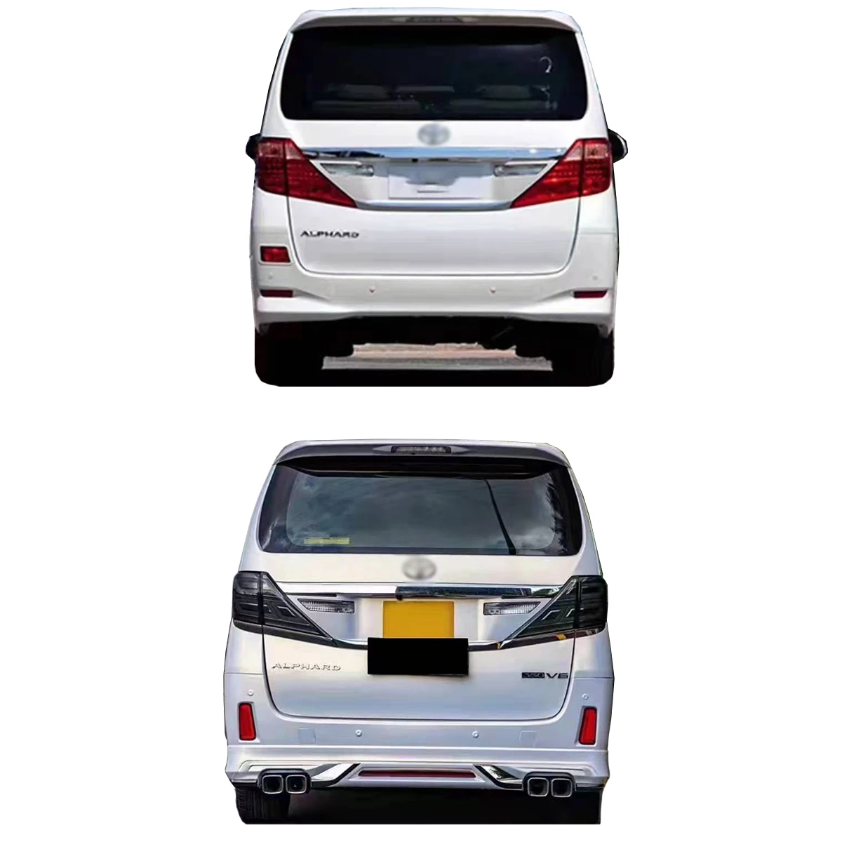 Высококачественные бамперы из полипропилена для toyota alphard 2008 2009 2010 2011 2012 2013 2014 2020