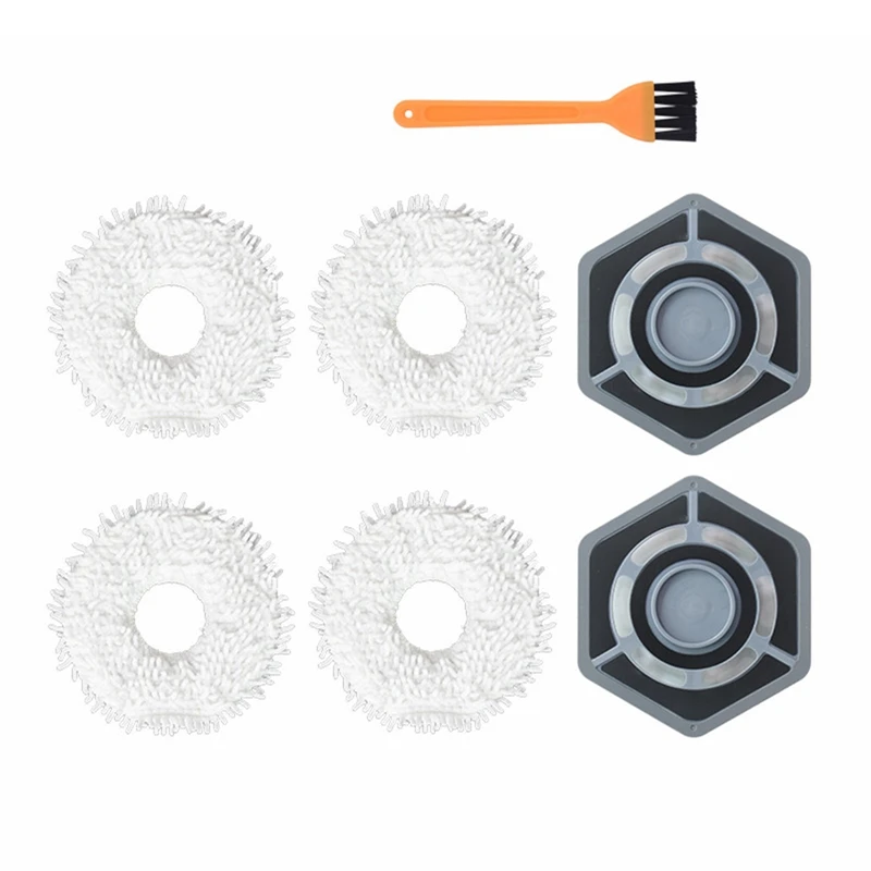 

7Pcs For Ecovacs Deebot N9+ Accessories Mop Robot Vacuum Cleaner Cleaning Cloth Rag Holder Replacement Part