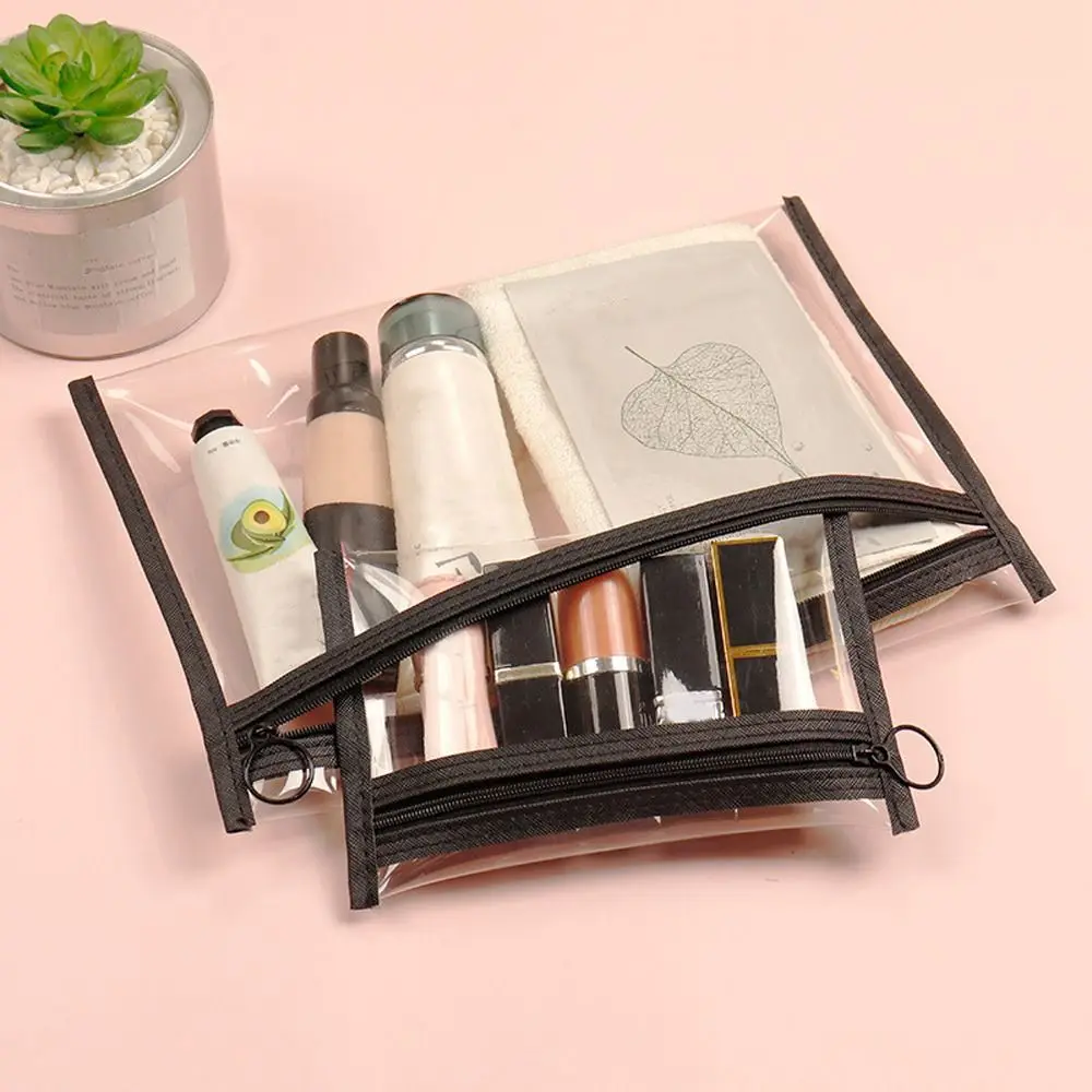 

Transparent Pencil Case Students Large-capacity Makeup Bag Toiletries Organizer Women Cosmetic Bag Korean Storage Bag