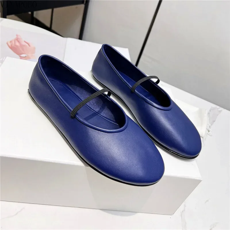 Дизайн на резинке весенне-осенние женские туфли плоской подошве танцевальная