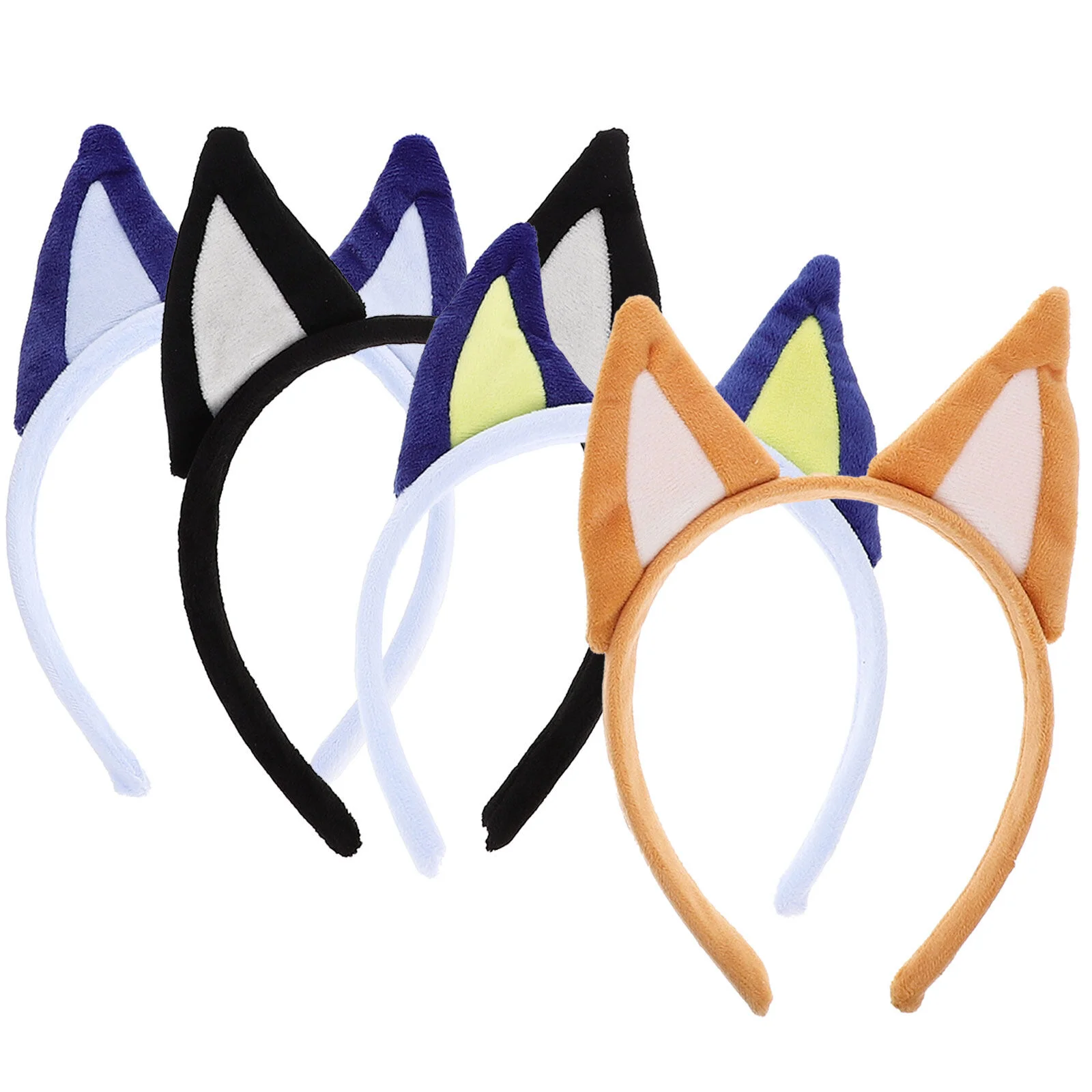 

4 Pcs Womens Headband Puppy Halloween Dog Cosplay Headbands Ears Fabric Women's