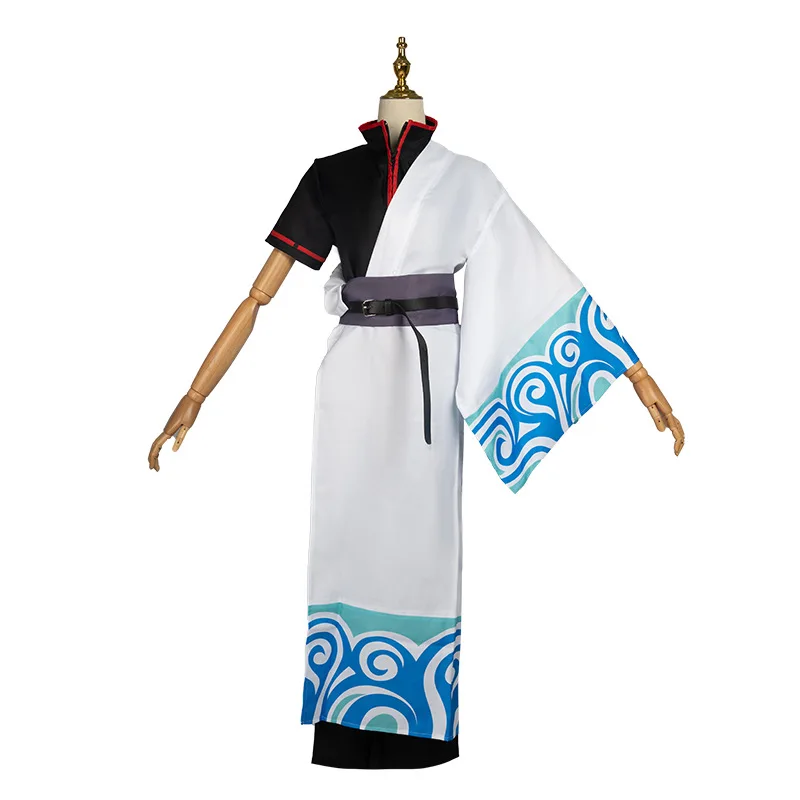 

Женский костюм из аниме Gintama, костюмы для косплея, кимоно для Хэллоуина, карнавала, вечеринки, серебристая душа, костюм для косплея, парики
