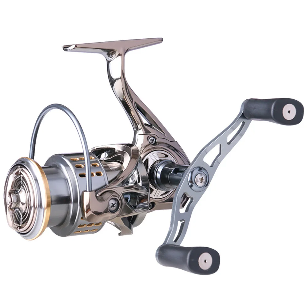 

Double Rocker Fishing Reel Fishing Reel Fishing Reel Metal Shallow Line 12*11.6*7.5cm 1pc High Quality New Style