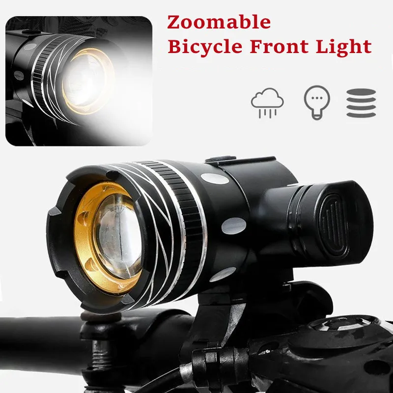 

Z30 15000LM T6 LED Front Rear Light Adjustable Bicycle Light USB Rechargeable Light 3 Modes Adjustable Headlight Lamp Lantern