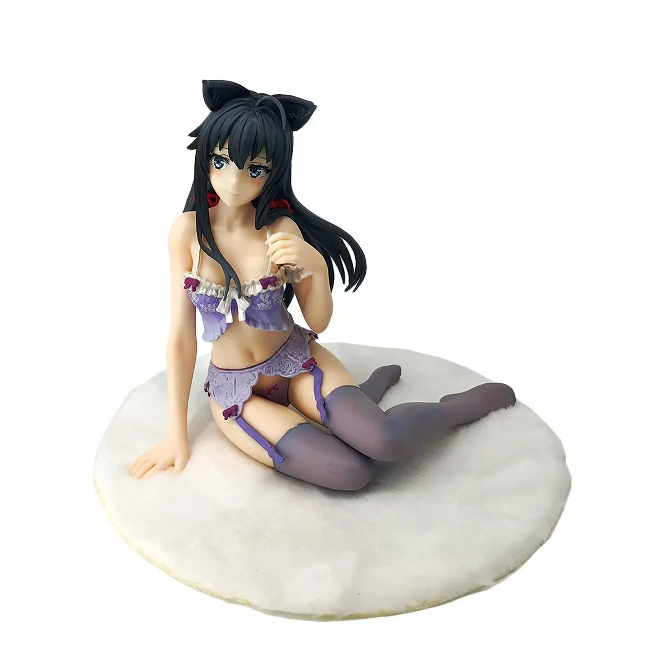 Boxed 12CM Anime Yukinoshita Yukino pajamas Sitting posture sexy Action figure PVC Model toys desk Ornaments doll gifts