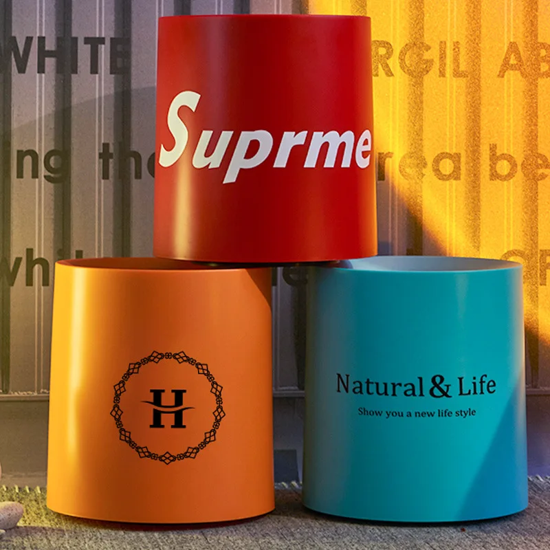 

Мусорная корзина, новый тренд, бытовой туалет, креативная спальня, гостиная, большая емкость, Круглый, двойной рукав, модная мусорная корзин...