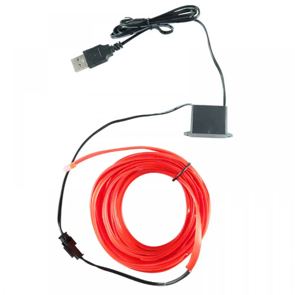 

Электролюминесцентные светильники с неоновыми лампами, комбинированные разноцветные LED полоски «сделай сам» для шитья по краям, провод с э...