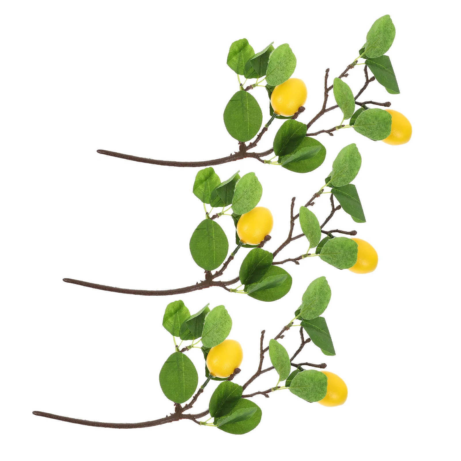 

Lemon Artificial Fake Tree Branch Branches Fruit Garland Decoration Decorfaux Picks Stems Greenery Lifelike Yellow Lemons