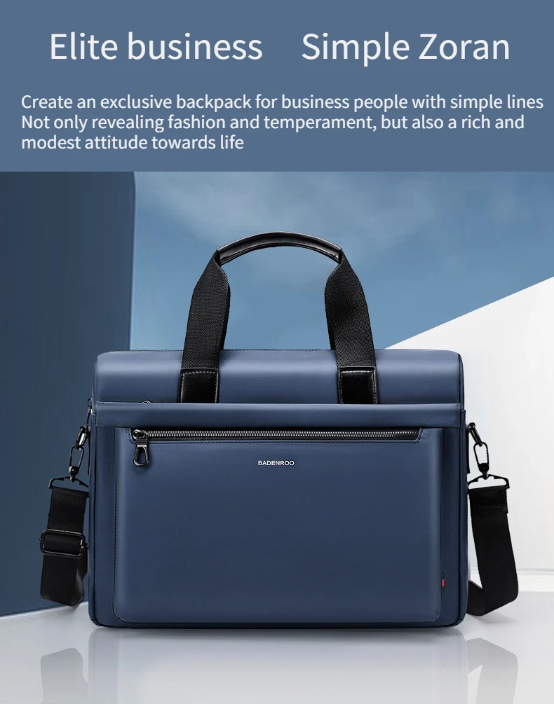 High Quality Handbag Men's Business Bag Tote Briefcase Large Capacity Hand Carry Leather Computer Bag Simple Work Bag A4 File