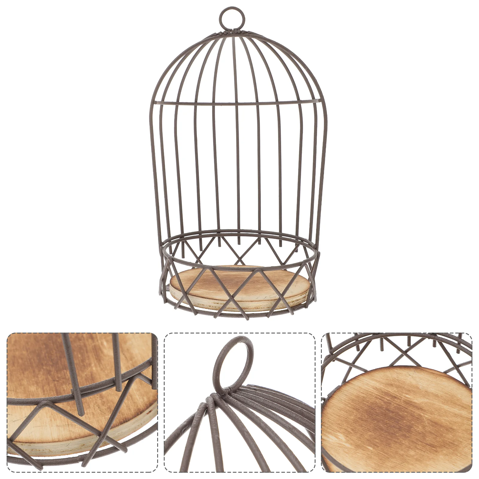 

1Pc Home Décor Products Dining Table Candleholder Hanging Planters Flowerpot Rack Hanging Birdcage Planter Decorative Birdcage