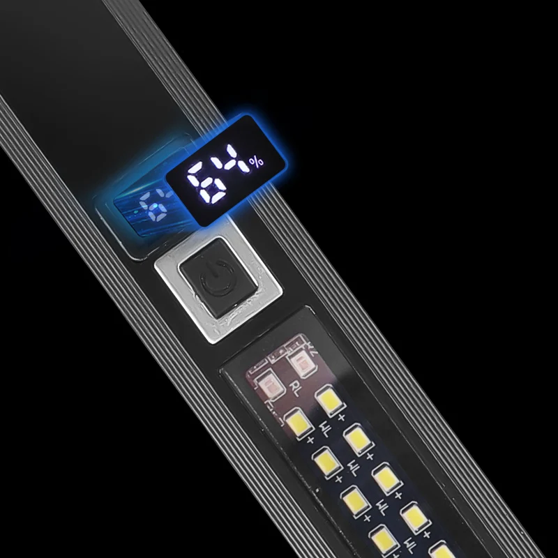 Компактный Светодиодный Фонарик 30 Вт 10 * Cob 6 1800lm Oled-дисплей Usb-c Перезаряжаемый 18650