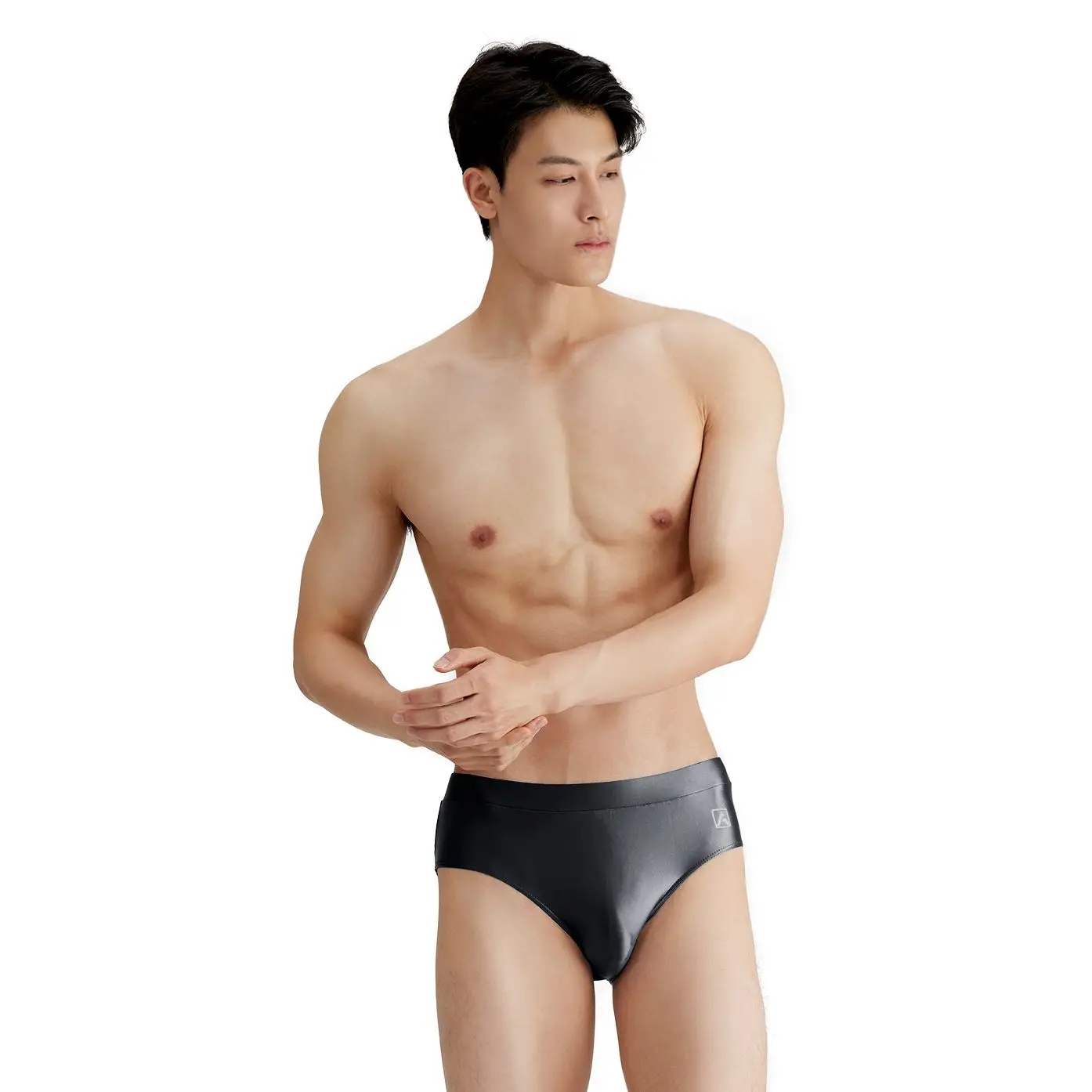 XCKNY satin glossy men underpants oily shiny solid color shiny breathable sports briefs Silk High elasticity briefs