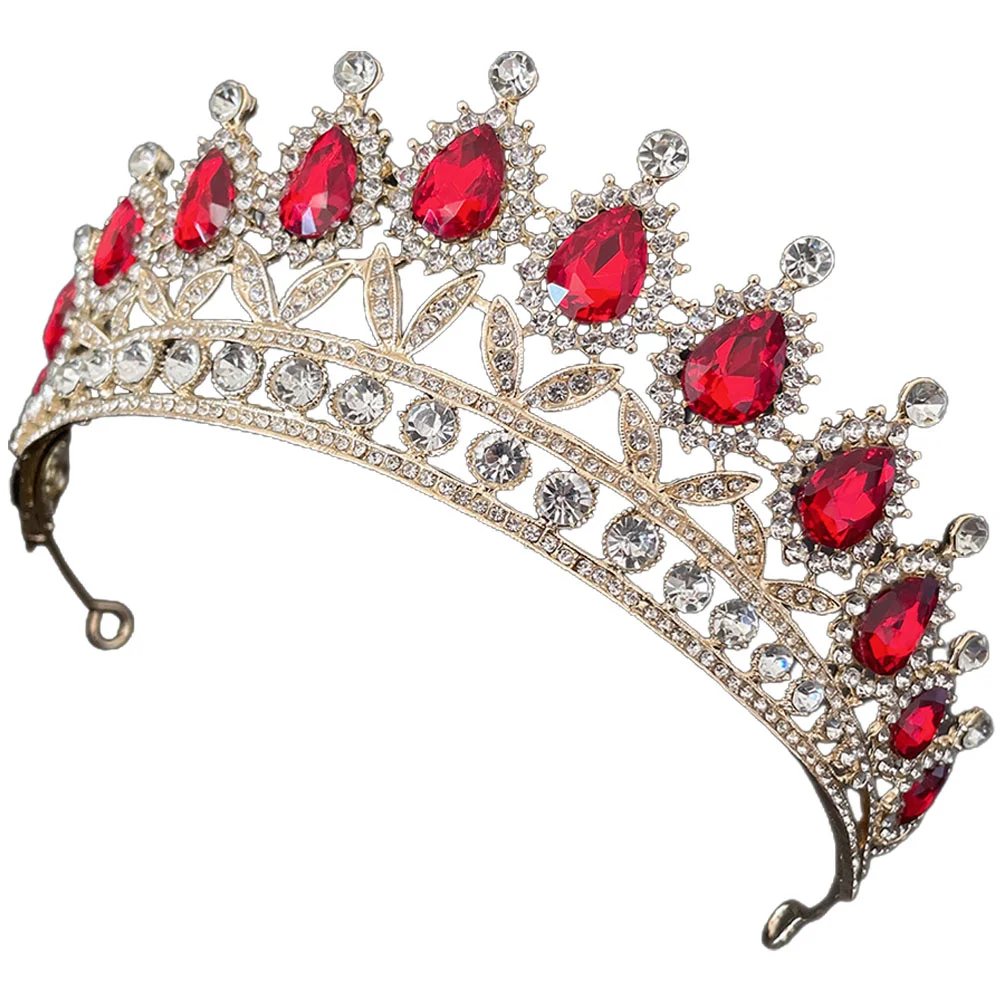 

Rhinestone Party Headband Wedding Women Headdress Crown-shaped Design Headwear