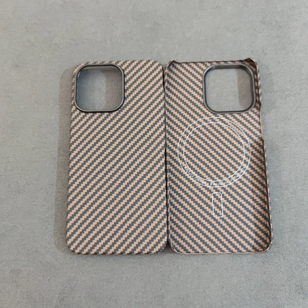 Ceny Dla Magsafe Dla Iphone14/ 13 Pro Max Case Aramidowe Włókno Cienkie Niebieskie Duże Otwory Z Włókna Węglowego Przypadki Telefonów Dla Iphone 13 Mini Okładka