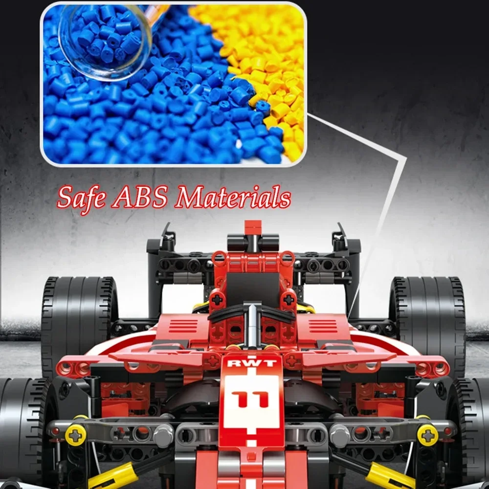 1280 шт. технические радиоуправляемые блоки F1 гоночный автомобиль формула 1