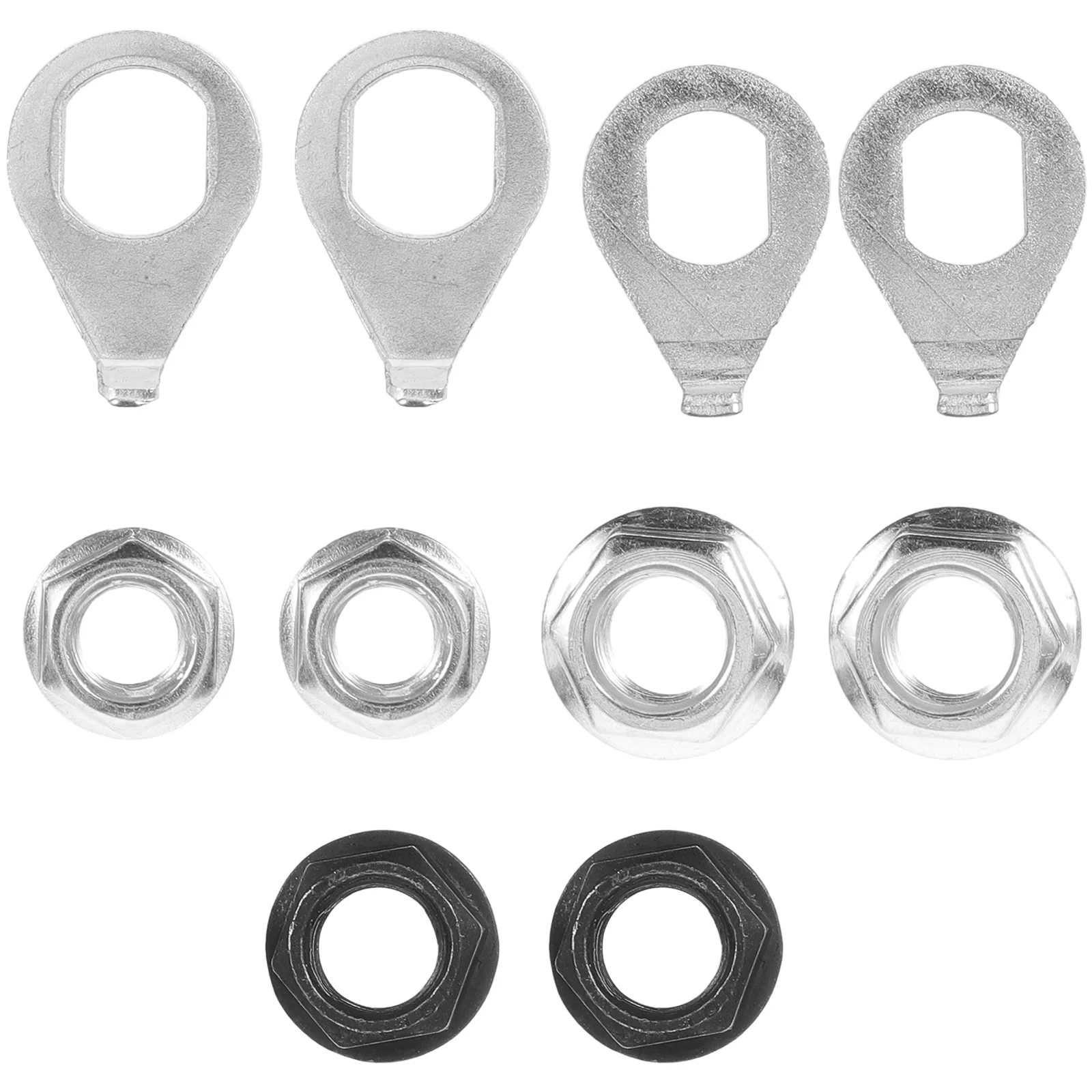 

6 Sets Clothes Hangers Bicycle Nut Wheel Hub Nuts Stroller Axle Bicycles Fastening Carbon Steel