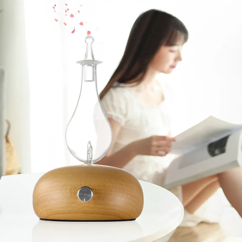 

Ali Appliances Waterless Essential Oil Diffuser Aromatherapy Nebulizer, Solid Wood Diffusers with Interval Mist Spray Home Decor