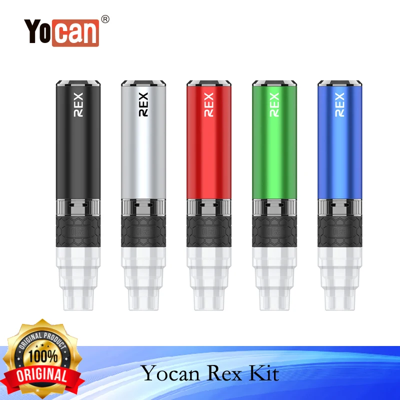 

Original Yocan Rex Vaporizer Kit with QTC Coil 1400mAh Built-in Battery Adjustable Airflow Voltage Electronic Cigarette Vape