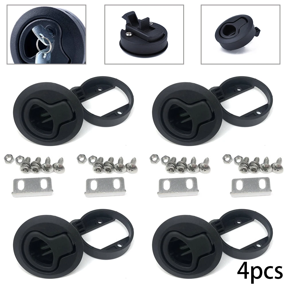 

4 Set Car Trailer Toolbox Marine Lock Retractable Adjustable Professional Box Lock Without Lock Cylinder High Quality Parts