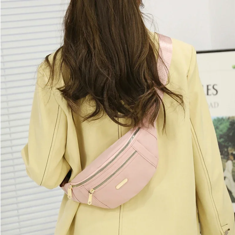 

Поясные сумки для женщин, повседневная цветная поясная сумка из ткани Оксфорд, женские сумки на плечо, Универсальные женские сумки