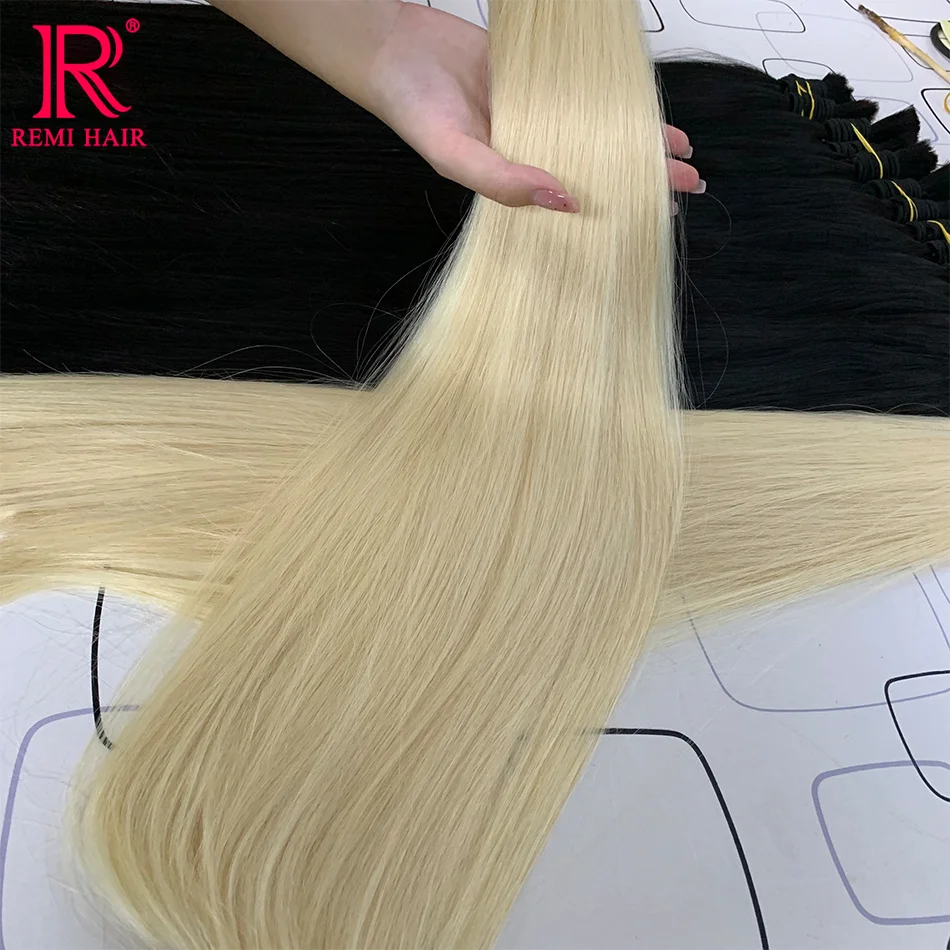 Без утка 100% настоящие человеческие волосы объемные медовые светлые пучки волос