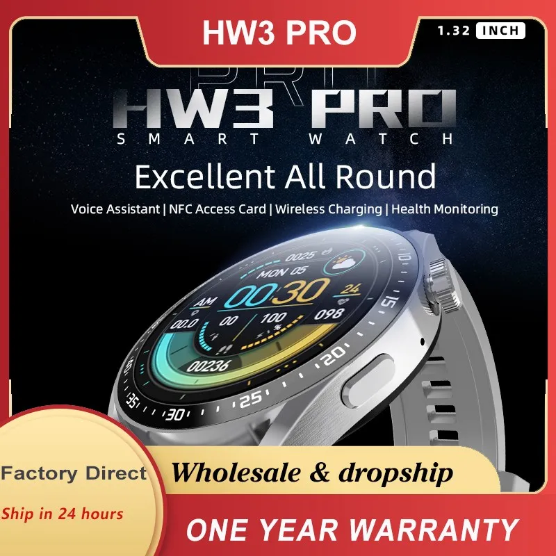 

Смарт-часы HW3 Pro мужские, водостойкие, IP67, с сенсорным экраном