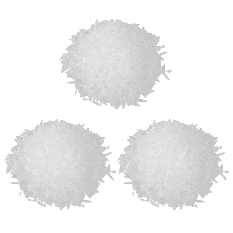 

PPYY-3000 Pcs Laboratory Clear White Mark Printed Plastic Centrifuge Tube 0.5Ml