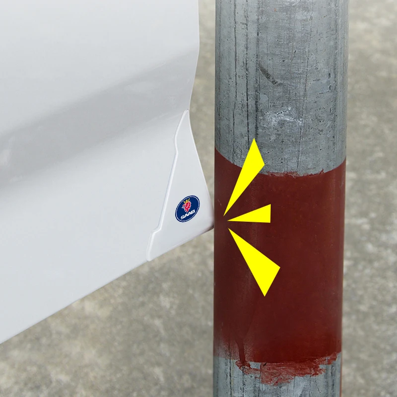 

For SAAB Universal Car Door Corner Anti-collision Covers Transparent Silicone Protector Anti-Scratch Stickers Door Protection