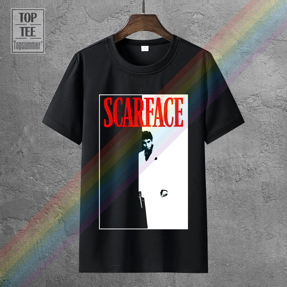

Scarface Tony Montana Al Pacino Brian De Palma Official Tee T-Shirt Mens Print T Shirt Summer Style Top Tee