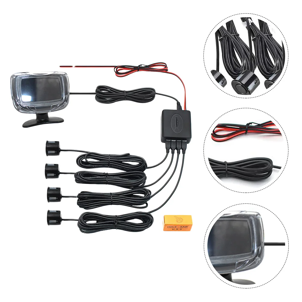 

1 комплект передней парковки с цифровым ЖК-дисплеем, автомобильный парковочный автомобиль Warner, резервное копирование, автомобильные аксесс...