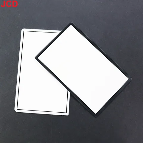 JCD 1 шт. для нового 3DS, черно-белая верхняя зеркальная поверхность, стеклянная крышка объектива, верхняя передняя крышка ЖК-экрана для ремонта новой консоли 3DS