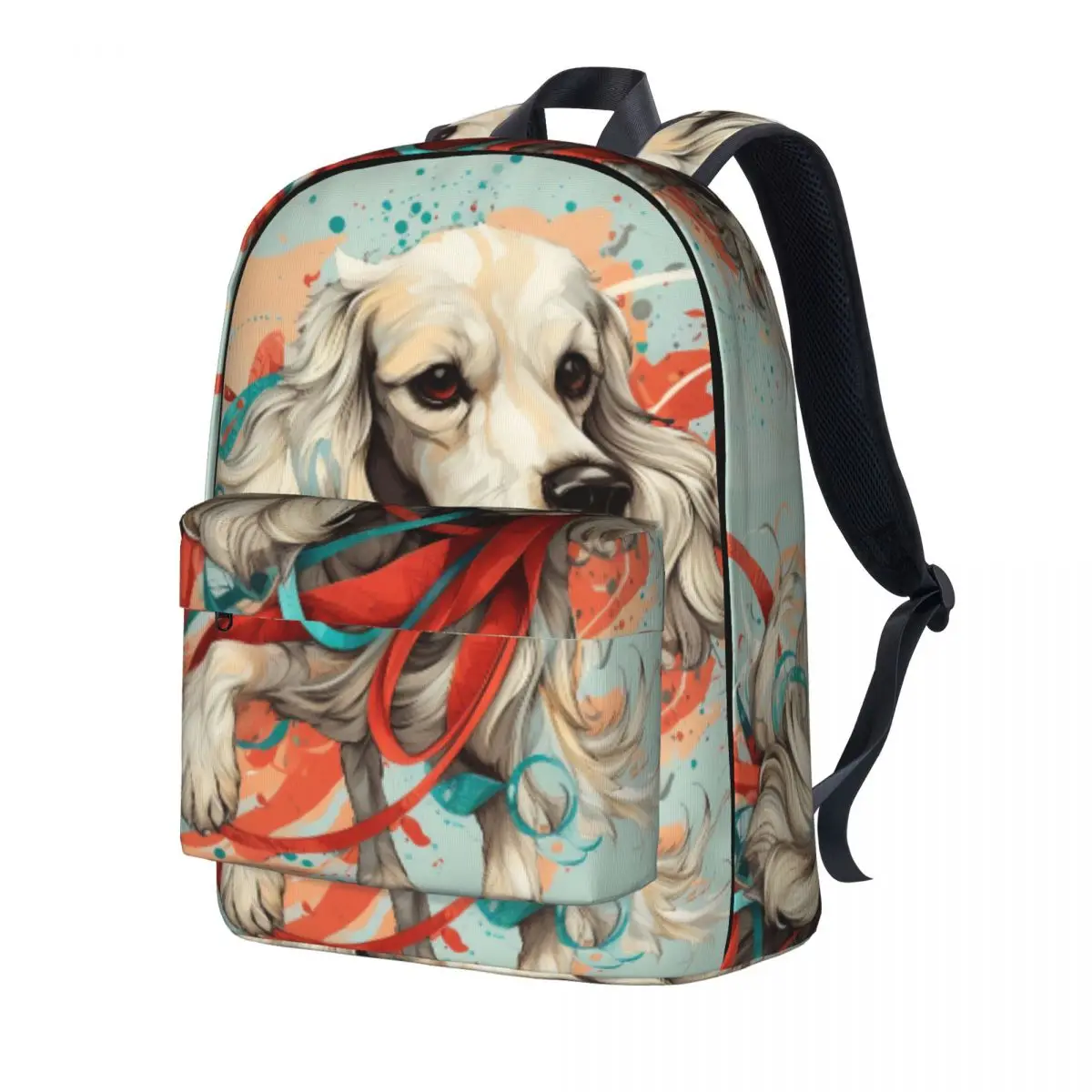 

Dog Backpack Stylized cartoon Travel Backpacks Teen Cool High School Bags Design Big Rucksack