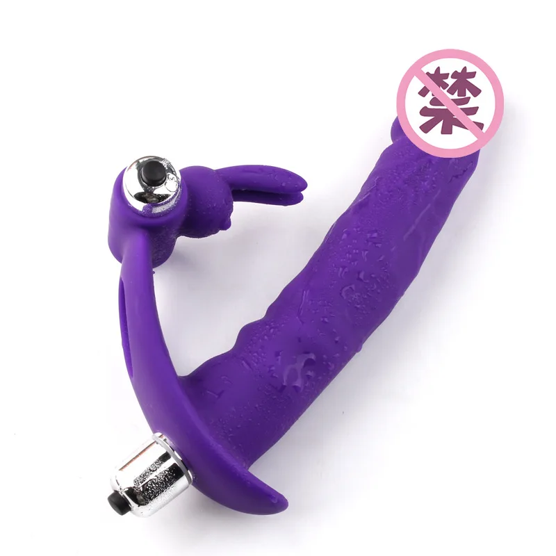 Двойное кольцо вибкольцо мужское с кольцом на пенис в маске пары мужа и жены |