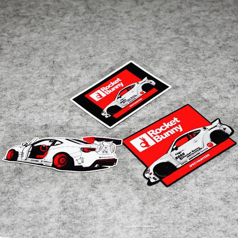 

Reflective Vinyl Japanese Rocket Bunny Stickers for GTR 86 BRZ Car Styling JDM DRIFT Racing Decals Car Sticker Accessorie