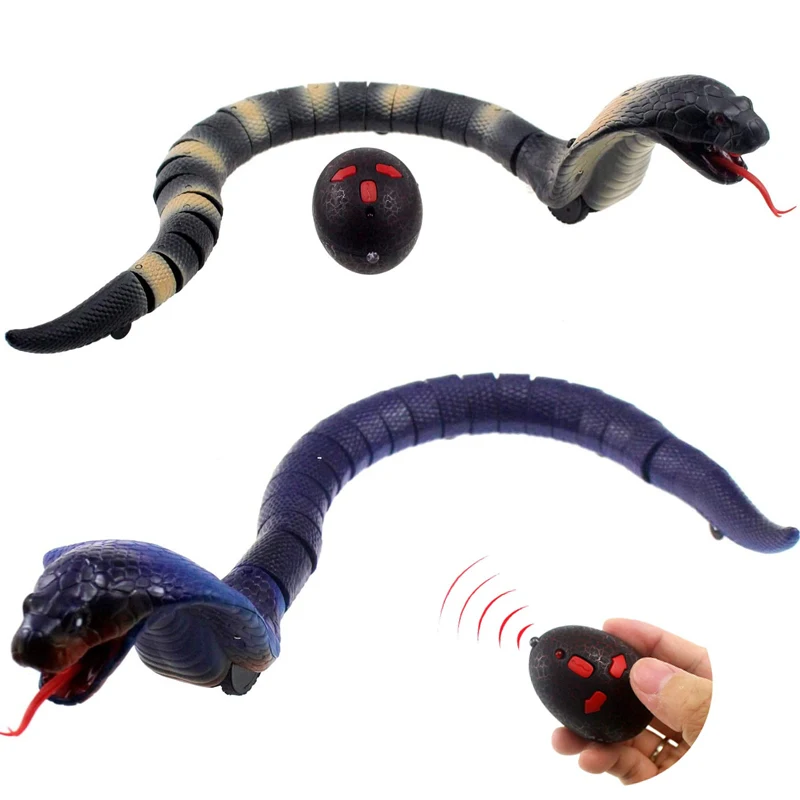 

Лидер продаж, электрическая игрушка-змея, имитация животного, Кобра, инфракрасная игрушка-насекомое с дистанционным управлением, змея с дис...