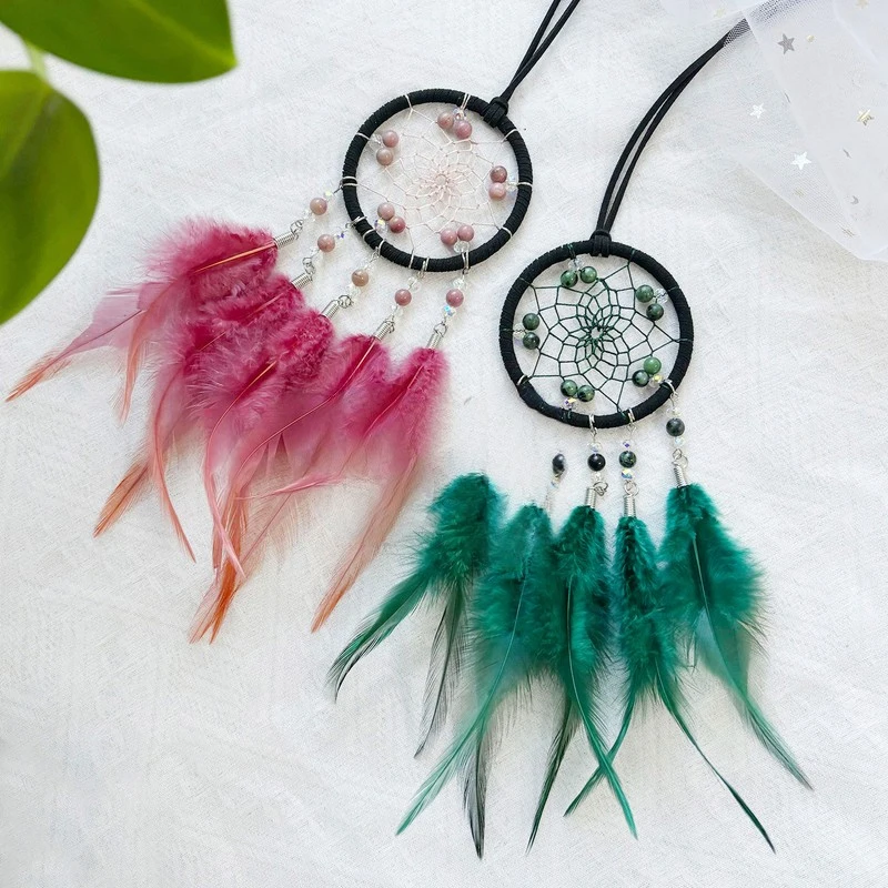 Мини-ловец снов подвески для зеркала заднего вида в салоне автомобиля украшение