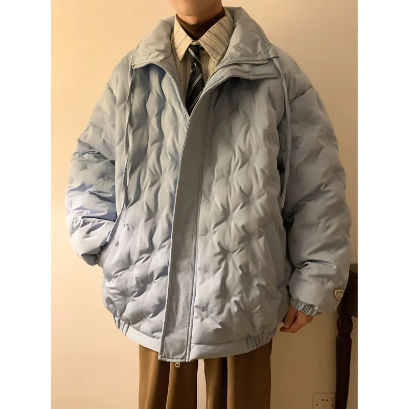 Winter Jacket Men Warm Fashion 4-color Thickened Jacket Men Streetwear Korean Loose Thick Short Coat Mens Parker Clothes M-3XL