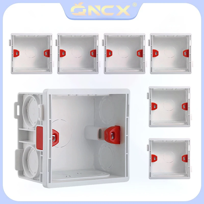 

QNCX 86 Type Electrical Adjustable Mounting Box Cassette Switch Socket Junction Box Concealed Concealed Internal Mounting Box