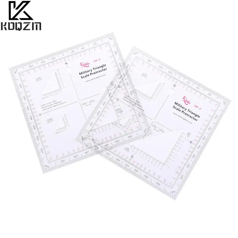 1Pc Square Density Ruler Map Ruler Geographic Coordinate Ruler Measure Ruler